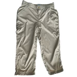 L. L. Bean Hiking Outdoors Women's Size Small Tan Capri Mid-Rise Hiking Pants